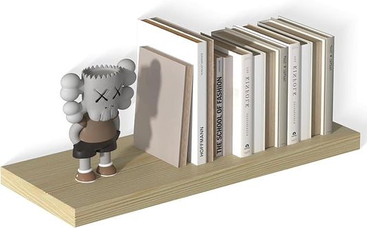 12 Inch Deep Floating Shelves for Wall 1 Pack Floating Shelves Large Storage Space Wall Mount Shelf for Living Room Kitchen Bathroom 30" W x 12" D x 1.2" H Oak-HomvellaHome