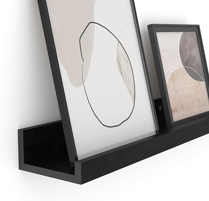 Giftgarden 47 Inch Multi Colors Floating Shelves for Wall Mount, Assorted Colors Wood Wall Shelf Ledge for Bathroom Bedroom Living Room Kitchen Storage, Set of 3 Different Sizes-HomvellaHome