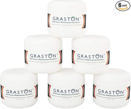 Graston Technique Vitamin E Enriched Emollient - 4oz Jar, Ideal for IASTM Lotion & Massage Therapy Cream, Perfect Vitamin E Cream for Massage and Physical Therapy, 6-Pack-HomvellaHome