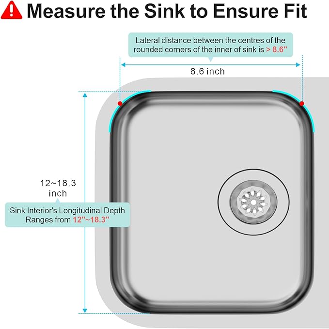 GSlife Expandable in Sink Dish Drying Rack Small with Silicone Mat - Stainless Steel Capacity Adjustable Over The Sink Dish Rack with Utensil Holder for Counter or Inside Sink (12.4" -16.8"), Silver-HomvellaHome