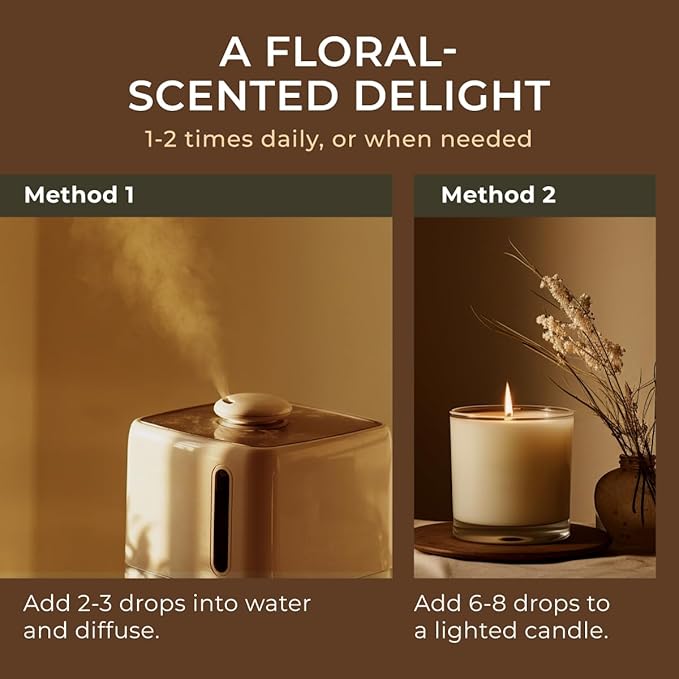 Gya Labs Jasmine Essential Oil for Diffuser - Huge 4 Fl Oz - 100% Pure Natural Jasmine Oil for Diffuser, Skin, Hair, Massages, Aromatherapy & Candle Making Scent-HomvellaHome