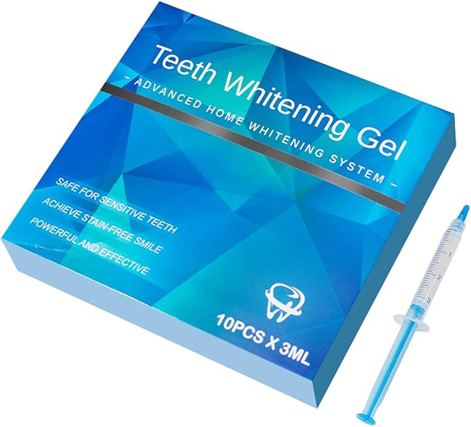 10pcs 3ml Teeth Whitening Gel Syringes, Refills 35% CP Bleaching Gel Kit Tooth Whitener Gel for Home Use-HomvellaHome