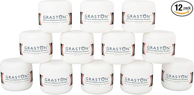 Graston Technique Vitamin E Enriched Emollient - 4oz Jar, Ideal for IASTM Lotion & Massage Therapy Cream, Perfect Vitamin E Cream for Massage and Physical Therapy, 12-Pack-HomvellaHome