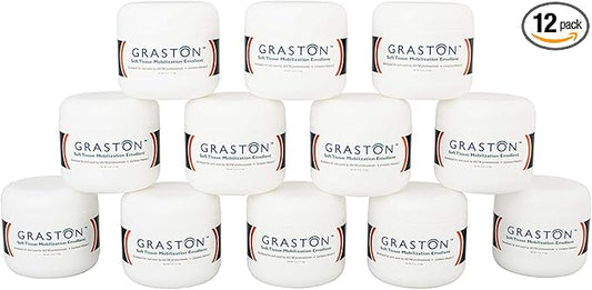 Graston Technique Vitamin E Enriched Emollient - 4oz Jar, Ideal for IASTM Lotion & Massage Therapy Cream, Perfect Vitamin E Cream for Massage and Physical Therapy, 12-Pack-HomvellaHome