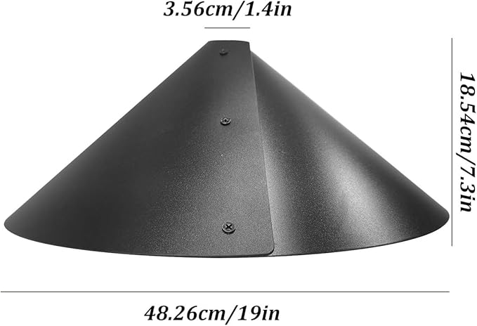 2 Pack Squirrel Baffle for Bird Feeder Pole，Keeps Squirrels Away from Bird Feeder Rods, (19 inch)-HomvellaHome