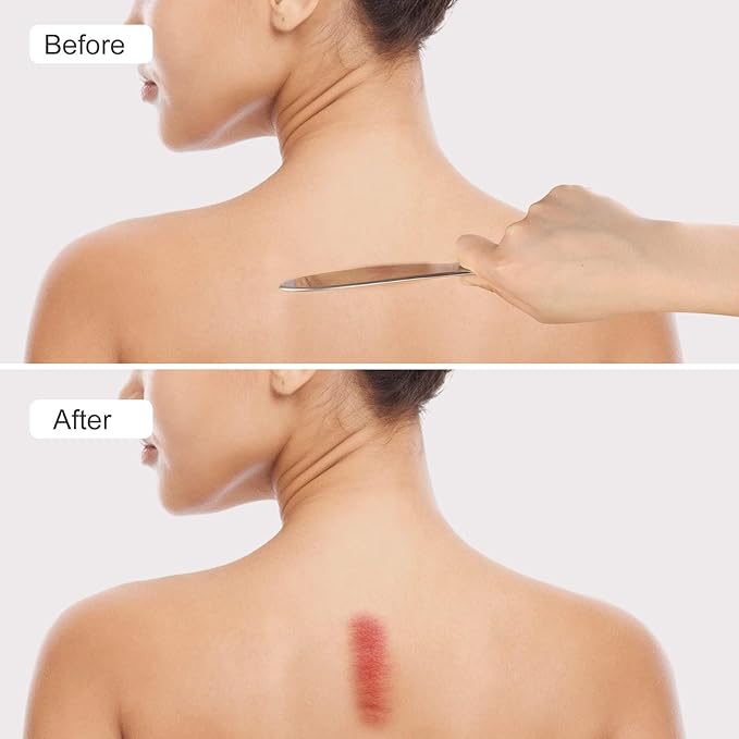 Guasha Massage Tool, Grade Stainless Steel Scraping Tool for Soft Tissue Upgrade Physical Therapy Stuff,Used for Back, Legs, Arms,Neck,Shoulder, Gua sha Tool-HomvellaHome