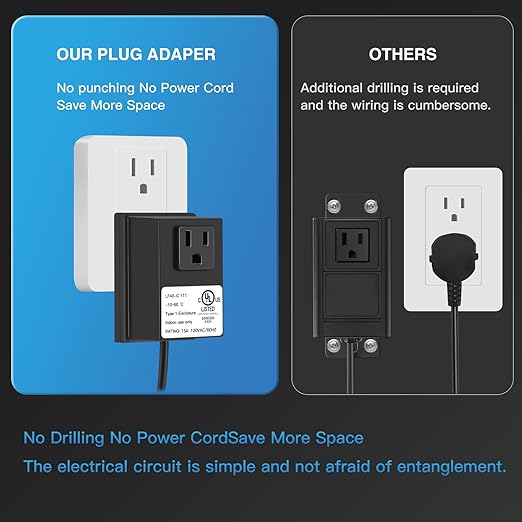 Garbage Disposal Air Switch Kit, UL Certified Professional Garbage Disposal Switch Button Power Module, Sink Top Waste Disposer On/Off Switch-HomvellaHome