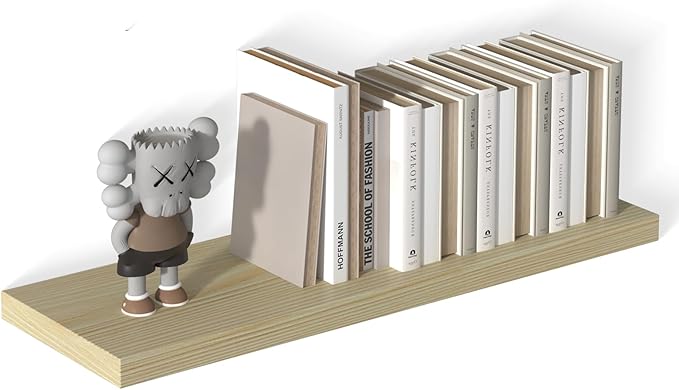 12 Inch Deep Floating Shelves for Wall 1 Pack Floating Shelves Large Storage Space Wall Mount Shelf for Living Room Kitchen Bathroom 36" W x 12" D x 1.2" H Oak-HomvellaHome