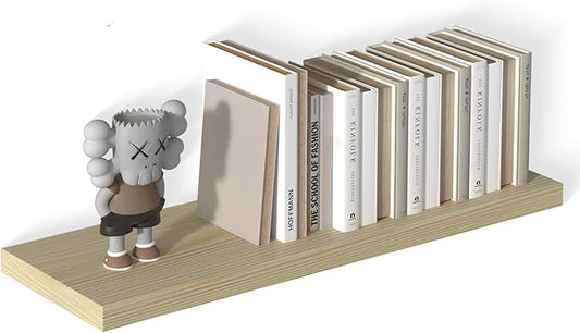 12 Inch Deep Floating Shelves for Wall 1 Pack Floating Shelves Large Storage Space Wall Mount Shelf for Living Room Kitchen Bathroom 36" W x 12" D x 1.2" H Oak-HomvellaHome