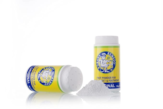 Gran's Remedy Shoe Deodorizer and Foot Powder for Smelly Feet - Effective Shoe Odor Eliminator in Travel Size - Absorbs Sweat and Moisture for Shoes and Feet - Unscented-HomvellaHome