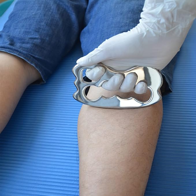 Gua sha Tool gua sha Stainless Steel iastm Tool Gussha Massage Tool Muscle Scraping Tool for Soft Tissue Therapy and Reduce Arms,Back, Legs, Neck Muscle Pain(zh)………-HomvellaHome