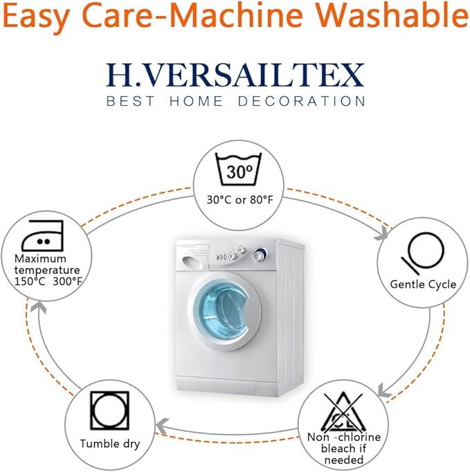 H.VERSAILTEX Super Stretch Stylish Cushions Covers/Furniture Cover Spandex Jacquard Small Checked Pattern Super Soft Slipcover Washable Individual-HomvellaHome