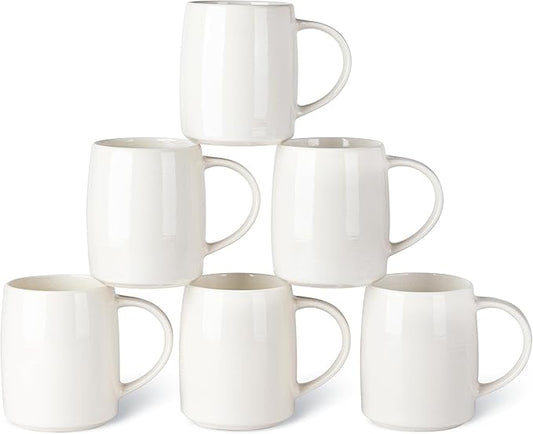 GBHOME Large Coffee Mugs Set of 6, 18oz Handmade Ceramic Coffee Mugs Set with Gradient color for Latte/Tea/Beer/Hot Cocoa, Dishwasher & Microwave Safe-HomvellaHome