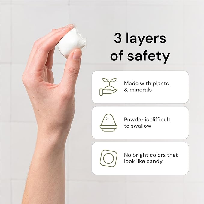 Grab Green Washing Machine Cleaner, 5 Count, Fragrance Free, Mineral Based Removes Deposits and Odors, Naturally Cleans-HomvellaHome