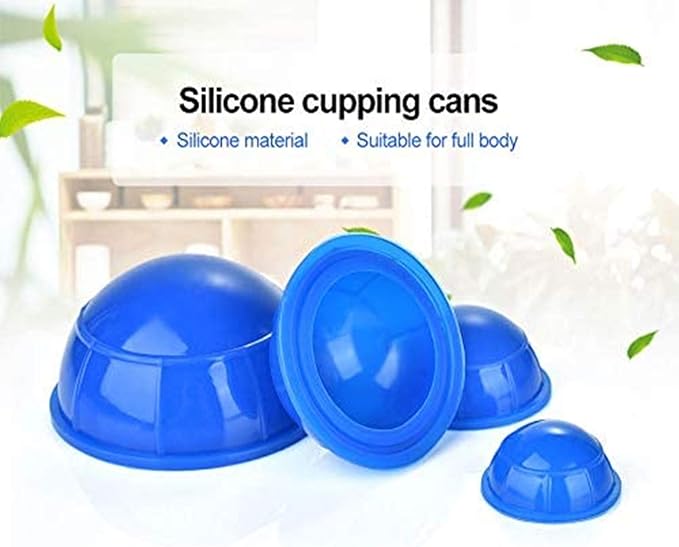 12 Pcs Silicone Massage Cupping Set Vacuum Cupping Acupuncture Cupping Therapy Set Professional Body Massage Cup Set Vacuum Massage Cupping for Pain Relief Muscle Relaxation,Pack of 12-HomvellaHome