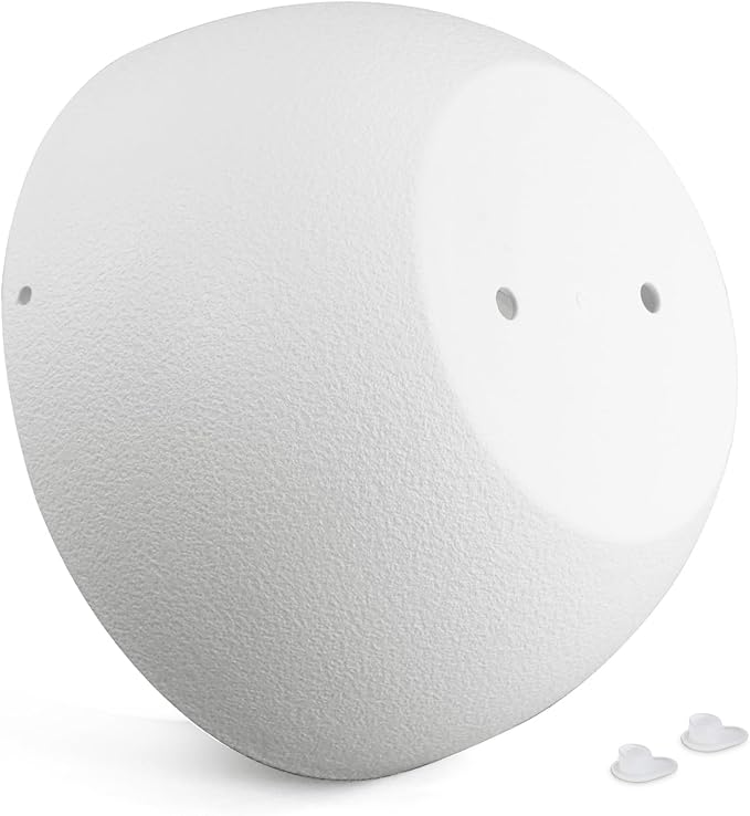 12 inch Large Hanging Planters for Indoor Outdoor Plants, 2 Pack Hanging Flower Pots with Drainage Holes and Chain for Garden Porch, Plastic Hanging Baskets for House Plants, White-HomvellaHome