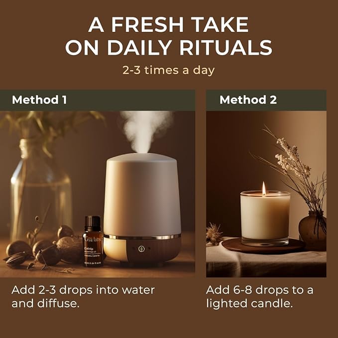 Gya Labs Catnip Essential Oil for Skin - 0.34 Fl Oz - 100% Pure Natural Catnip Oil for Diffuser, Massage & Candle Making Scent-HomvellaHome