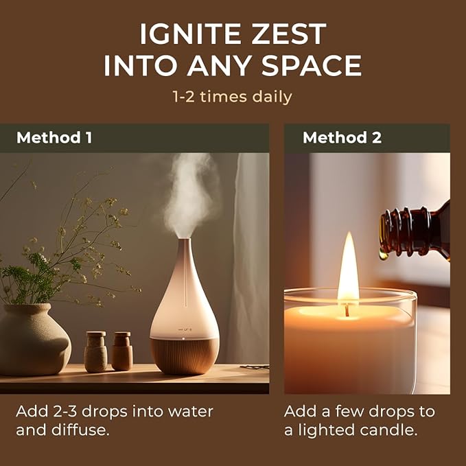 Gya Labs Grapefruit Essential Oil for Skin & Diffuser - 0.34 Fl Oz - 100% Pure Natural Grapefruit Oil for Hair, Aromatherapy DIY & Candle Making Scent-HomvellaHome