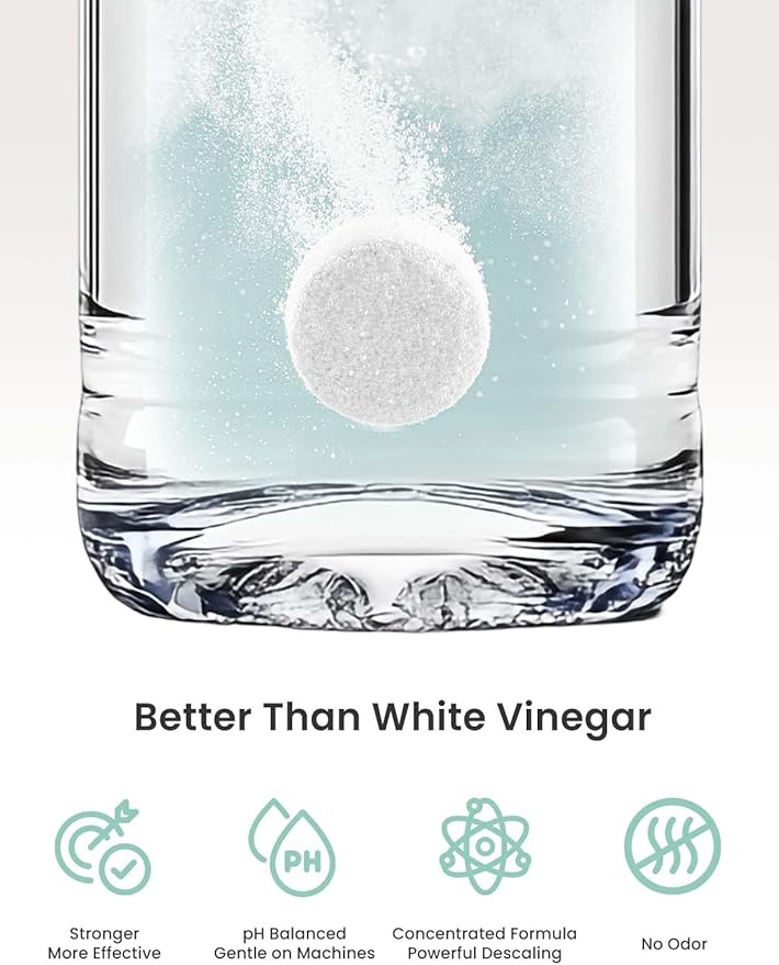 GROWNSY Descaling Tablets Descaler, 24 Descaling Tablets Compatible with Momcozy, Baby Brezza Bottle Washer, Effective for Bottle Washer, Warmer, Sterilizer, Formula Maker-HomvellaHome