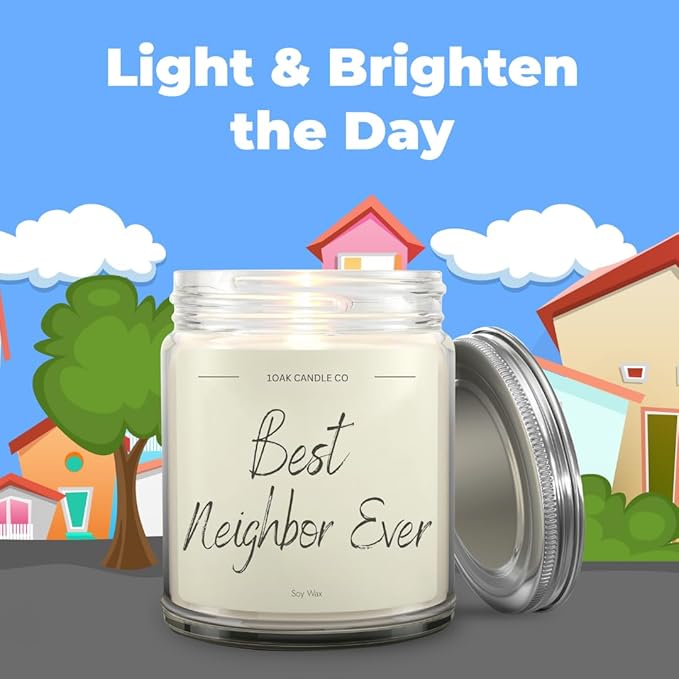 1OAK Vanilla Candle - Best Neighbor Gift for Christmas and Housewarming - Thank You Present for Women and Men-HomvellaHome