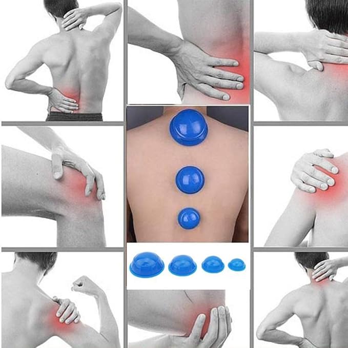 12 Pcs Silicone Massage Cupping Set Vacuum Cupping Acupuncture Cupping Therapy Set Professional Body Massage Cup Set Vacuum Massage Cupping for Pain Relief Muscle Relaxation,Pack of 12-HomvellaHome