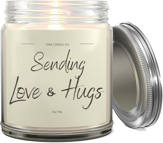 1OAK Vanilla Soy Candles - Big Hug Candle - Grief Gifts - Thinking of You Gifts for Women - Sympathy Gift - Condolence Gift - Sympathy Candle - Cheer Up-HomvellaHome