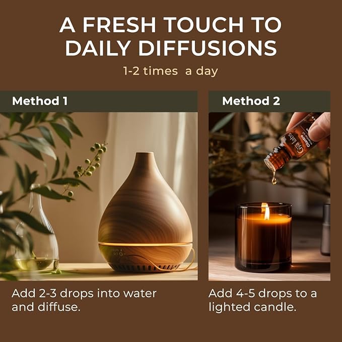 Gya Labs Cilantro Essential Oil for Diffusers - 0.34 Fl Oz - 100% Natural Cilantro Oil for for Skin, Massage, Aromatherapy & Candle Making Scent-HomvellaHome