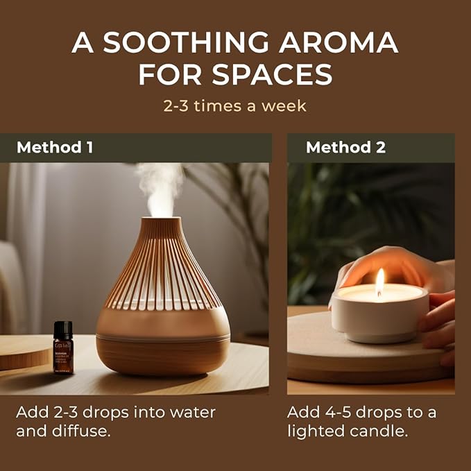 Gya Labs Valerian Essential Oil for Diffuser - 0.17 Fl Oz - 100% Pure Natural Valerian Oil for Skin, Aromatherapy & Candle Making Scent-HomvellaHome