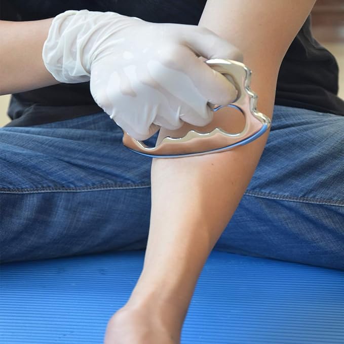 Gua sha Tool gua sha Stainless Steel iastm Tool Gussha Massage Tool Muscle Scraping Tool for Soft Tissue Therapy and Reduce Arms,Back, Legs, Neck Muscle Pain(zh)………-HomvellaHome