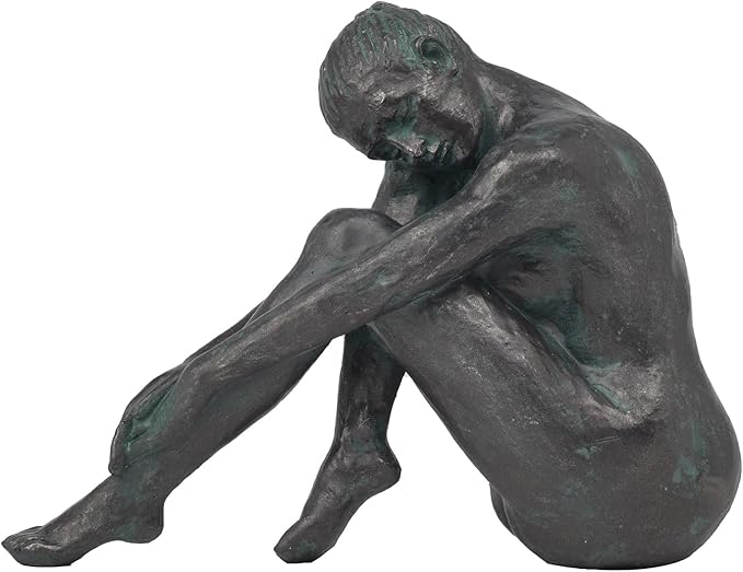 Guichifun Yoga Dancer Statue Home Decoration - Resin Bronze Sculpture Modern Creative Home Garden Statue Handicrafts Art Ware Décor Office Room or Outdoor Gifts 7.8 x 3 x 5.8 Inch-HomvellaHome