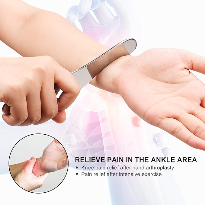 Guasha Massage Tool, Grade Stainless Steel Scraping Tool for Soft Tissue Upgrade Physical Therapy Stuff,Used for Back, Legs, Arms,Neck,Shoulder, Gua sha Tool-HomvellaHome