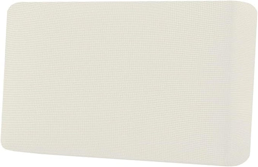 H.VERSAILTEX Super Stretch Individual Seat Cushion Covers Sofa Covers Couch Cushion Covers Slipcover Sets Thick Jacquard Textured Twill Fabric (1 Piece Loveseat Cushion Cover, Porcelain)-HomvellaHome