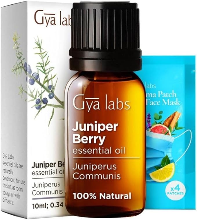 Gya Labs Juniper Berry Essential Oil for Diffuser - 0.34 Fl Oz - 100% Pure Natural Juniper Essential Oil for Skin & Candle Making Scent-HomvellaHome