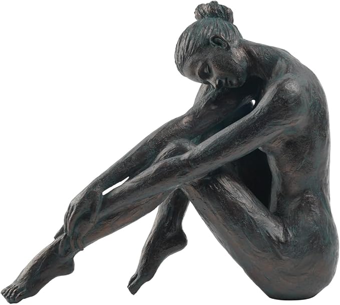 Guichifun Yoga Dancer Statue Home Decoration - Resin Bronze Sculpture Modern Creative Home Garden Statue Handicrafts Art Ware Home Décor Office Room or Outdoor Garden Gifts 10.25 x 4.25 x 8.75 Inch-HomvellaHome