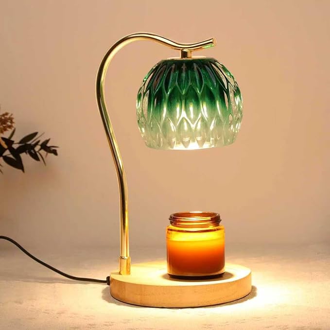 GEEZO Fragrance Candle Warmer Lamp，Electric Candle Warmer with Timer & Dimmer，Mom Christmas Birthday Gifts for Women, House Warming Gifts New Home Bedroom Decor-HomvellaHome