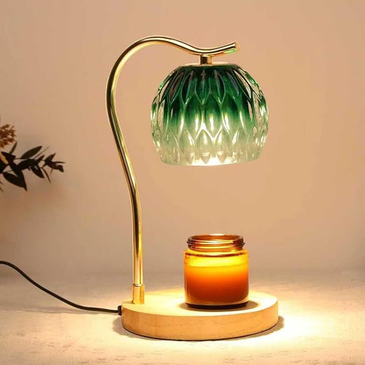 GEEZO Fragrance Candle Warmer Lamp，Electric Candle Warmer with Timer & Dimmer，Mom Christmas Birthday Gifts for Women, House Warming Gifts New Home Bedroom Decor-HomvellaHome