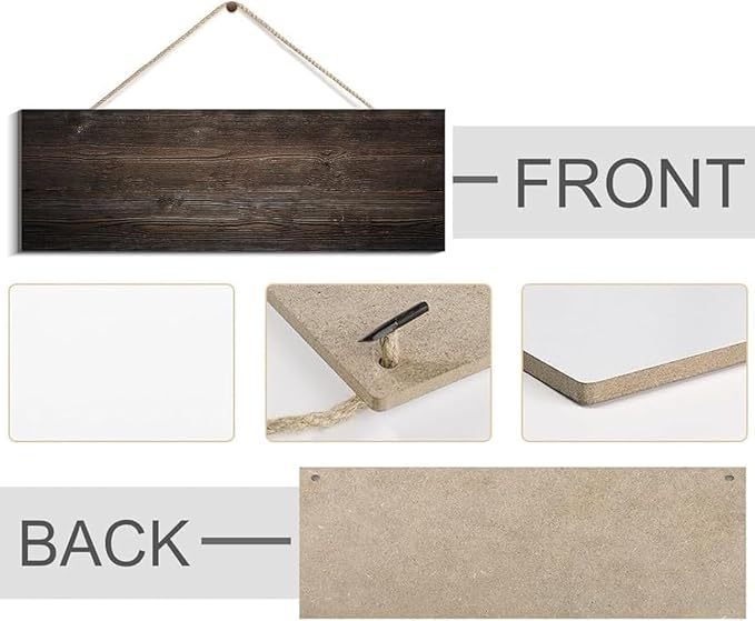 Gather Signs for Home Decor White, Rustic Farmhouse Dining Room Decor Wood Wall Hanging Plaque Gather Wall Decor for Living Room Kitchen Signs 6x16 Inch-HomvellaHome