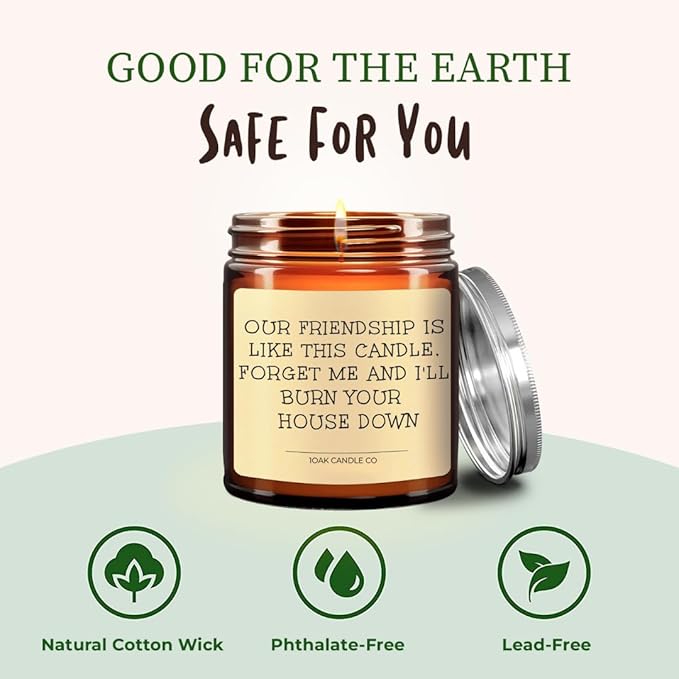1OAK Vanilla Candle - Best Friend Candle for Women - Friendship, Christmas & BFF Gifts-HomvellaHome