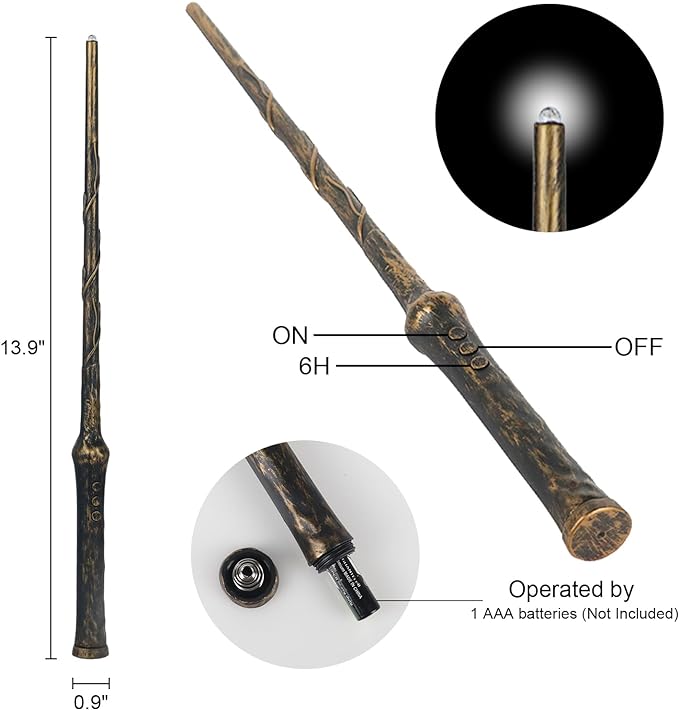 GenSwin 10.8" Floating Candles with Magic Wand Remote Timer, Flameless Taper Candles Flickering Battery Operated, LED Electric Hanging Window Candle Christmas Halloween Decorations(12 Pack, White)-HomvellaHome