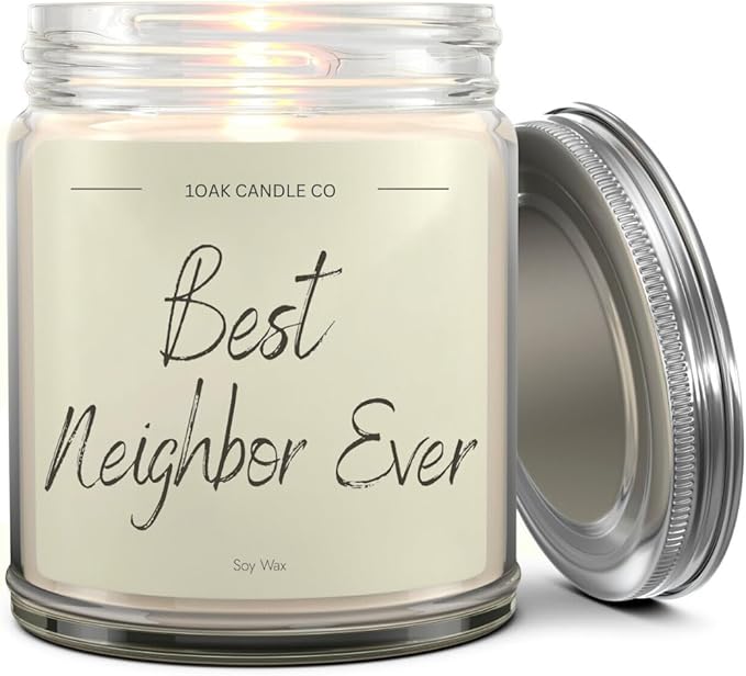 1OAK Vanilla Candle - Best Neighbor Gift for Christmas and Housewarming - Thank You Present for Women and Men-HomvellaHome