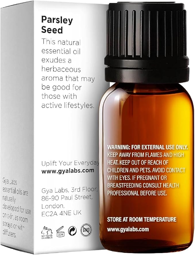 Gya Labs Parsley Essential Oil for Skin - 0.34 Fl Oz - 100% Pure Natural Parsley Oil for Diffuser, Hair & Candle Making Scent-HomvellaHome
