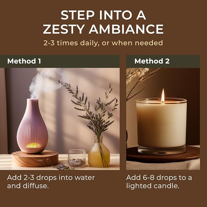 Gya Labs Lemon Verbena Essential Oil for Diffuser - 0.34 Fl Oz - 100% Pure Natural Lemon Verbena Oil for Skin, Hair, Perfume, Bath Bombs & Candle Making Scent-HomvellaHome