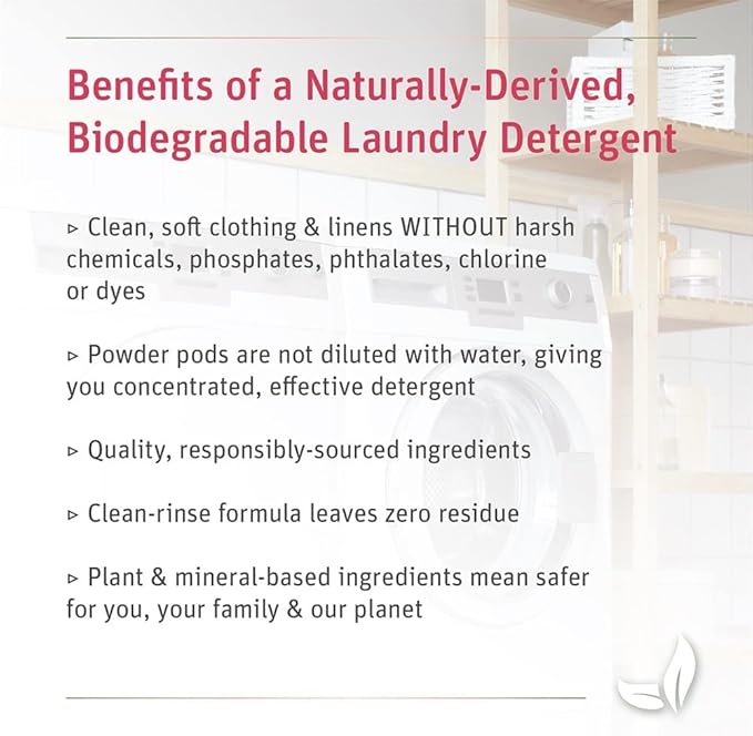 Grab Green 3-in-1 Laundry Detergent Pods, 24 Count, Gardenia Scent, Plant and Mineral Based, Superior Cleaning Power, Stain Remover, Brightens Clothes-HomvellaHome