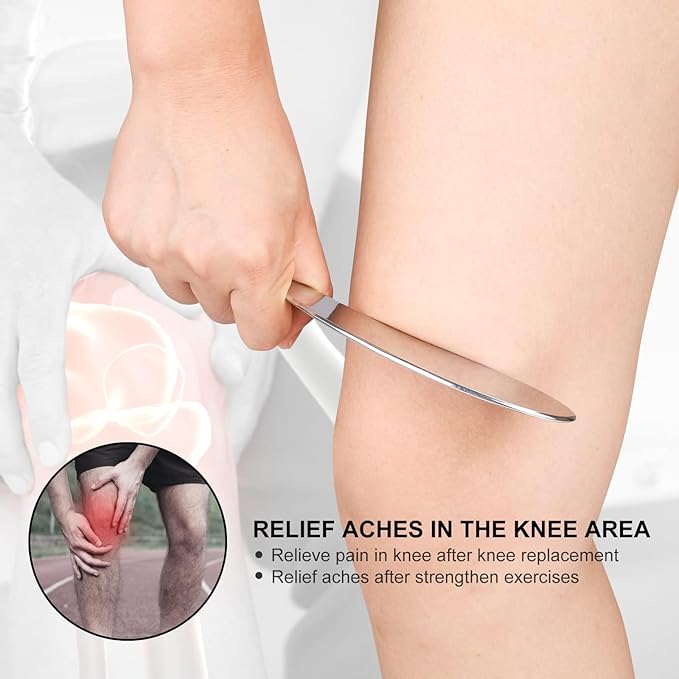 Guasha Massage Tool, Grade Stainless Steel Scraping Tool for Soft Tissue Upgrade Physical Therapy Stuff,Used for Back, Legs, Arms,Neck,Shoulder, Gua sha Tool-HomvellaHome