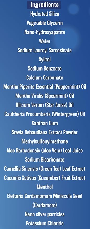 10% Nano Hydroxyapatite Toothpaste (Fluoride Free), with Nano Silver, Natural, Remineralizing, Whitening, Sensitive Teeth, SLS Free, Xylitol Nano-Hydroxyapatite Toothpaste for All Ages, 3.5 oz-HomvellaHome