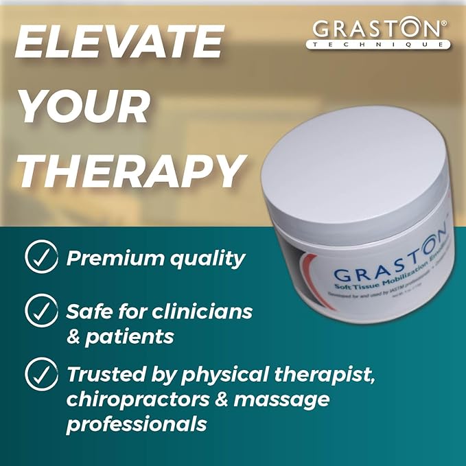 Graston Technique Vitamin E Enriched Emollient - 4oz Jar, Ideal for IASTM Lotion & Massage Therapy Cream, Perfect Vitamin E Cream for Massage and Physical Therapy, 12-Pack-HomvellaHome