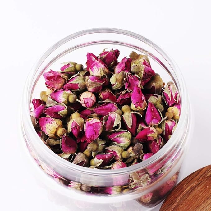 Glass Coffee Containers, 8.5 FL OZ/250 ml Kitchen Serving Food Storage Canister with Sealed Wooden Lid, BPA-Free Clear Glass Jar for Tea Leaves, Powder, Spice(3.06 inch)-HomvellaHome