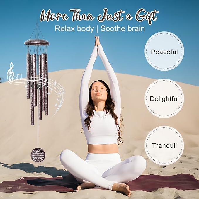 Gifts for Daughter, 25''Wind Chimes, Birthday Gifts for Daughter Adult,Unique Gift for Grown Daughters,Thanksgiving,Christmas Day Gift Ideas for Love Rreminder.-HomvellaHome