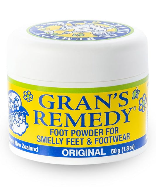 Gran's Remedy Shoe Deodorizer and Foot Powder for Smelly Feet - Effective Shoe Odor Eliminator in Travel Size - Absorbs Sweat and Moisture for Shoes and Feet - Unscented-HomvellaHome