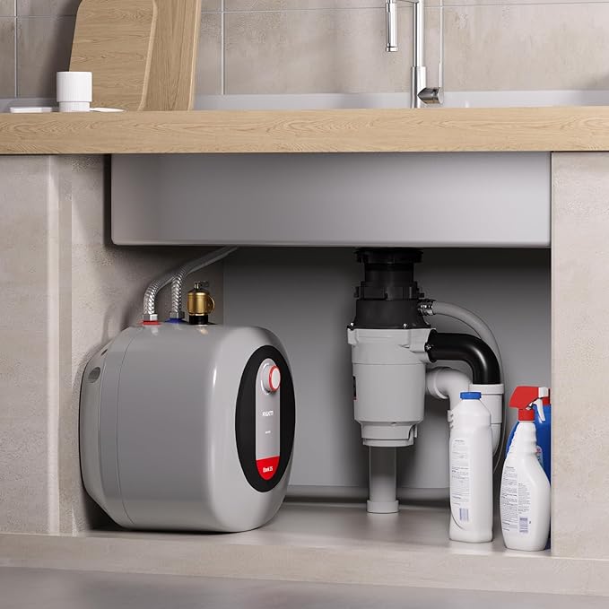 Garbage Disposal, TECASA 1/2 HP Pro Food Waste Coutinuous Feed, Garbage Disposals with Stopper Power Cord, Stainless Steel Grinding System for Kitchen Sink - HyperCrush 50 PRO-HomvellaHome